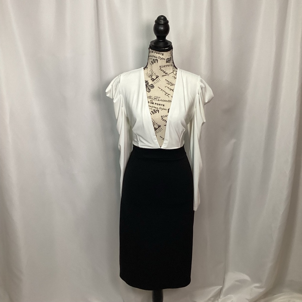 VENUS Classic Black Pencil Skirt